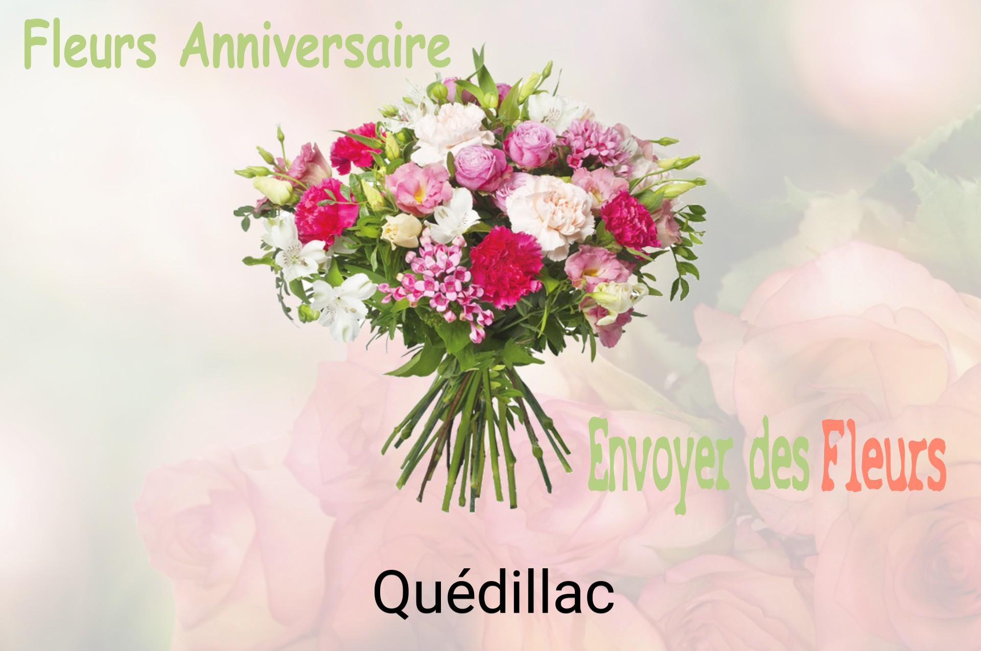 Bouquet de fleurs d’anniversaire livré à Quédillac
